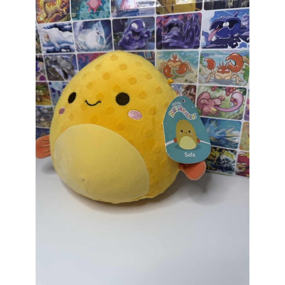 Squishmallows Safa The Puffer Fish Plush 8" Yellow Sea Creature Stuffed Animal - Picture 2 of 3